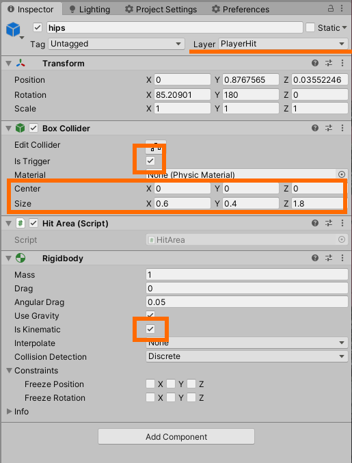 周回遅れのゲーム工房 Unity 攻撃のダメージ処理